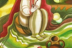 Diptychon Frühling, p. a., 70 x 50
